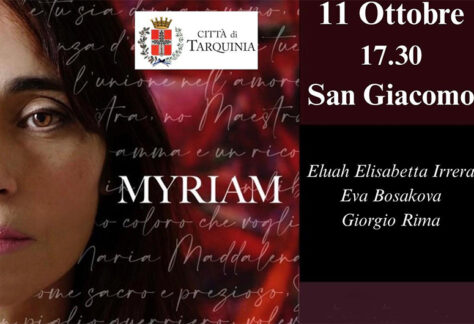 Tarquinia, la performance “Myriam” ispirata alla figura della Maddalena.