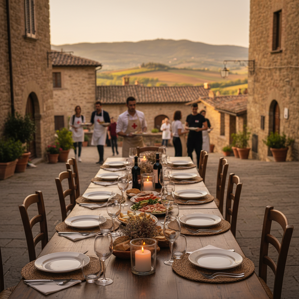 Immagine di copertina per «Cena di beneficenza a cura della locale Sezione CRI» a Soriano nel Cimino — Tuscia viterbese