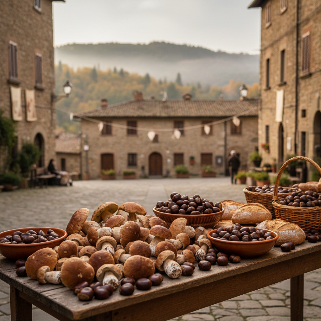 Immagine di copertina per «Sagra del Fungo e della Castagna - Vivo d’Orcia» a Civita Castellana — Tuscia viterbese