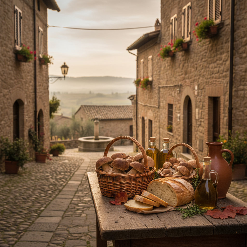 Immagine di copertina per «San Martino Olio Funghi e Vino» a Castiglione in Teverina — Tuscia viterbese